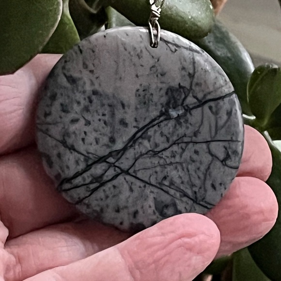 Elegant Picasso Jasper 44mm Pendant - Picture 2 of 6